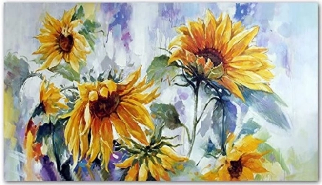 Diamantmalerei Sonnenblumen 80x40cm