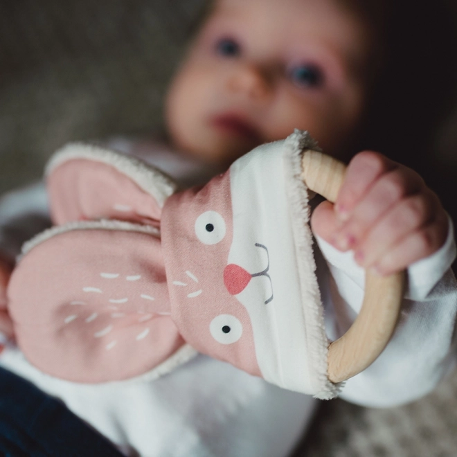 Ababu Beißring Maus für Babys