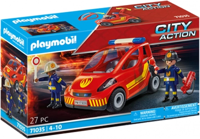 Kleiner Feuerwehrwagen City Action Spielfiguren Set