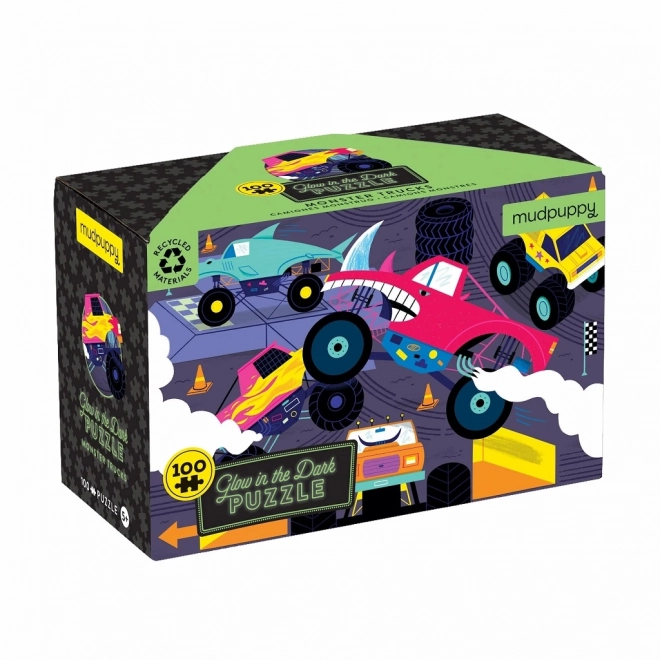 Leuchtendes Monster-Truck-Puzzle 100 Teile