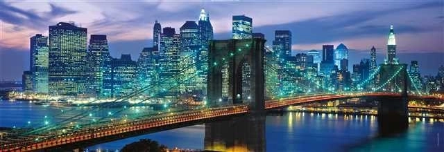 Panoramic Puzzle Brooklyn Bridge, New York 1000 Teile