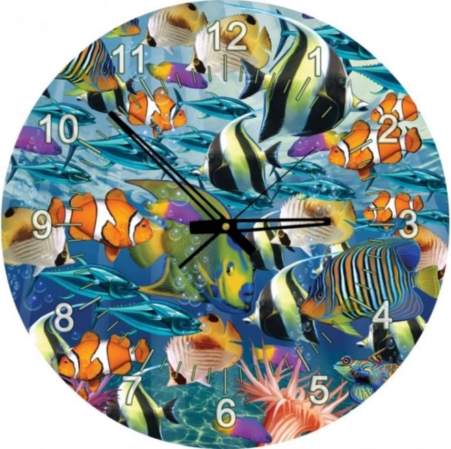 Puzzle Uhr Welt der Meeresfische 570 Teile