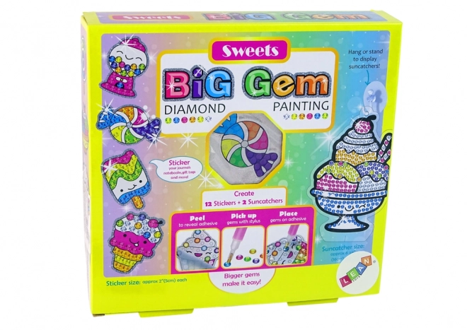 Diamantenstickerei Kreativ-Set Aufkleber Diamantenkleben Süßigkeiten