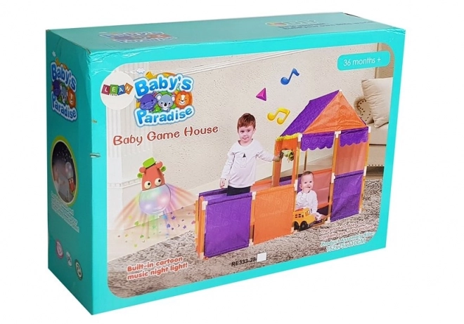 Bunte Kinderzelt 112 cm x 110 cm x 102 cm
