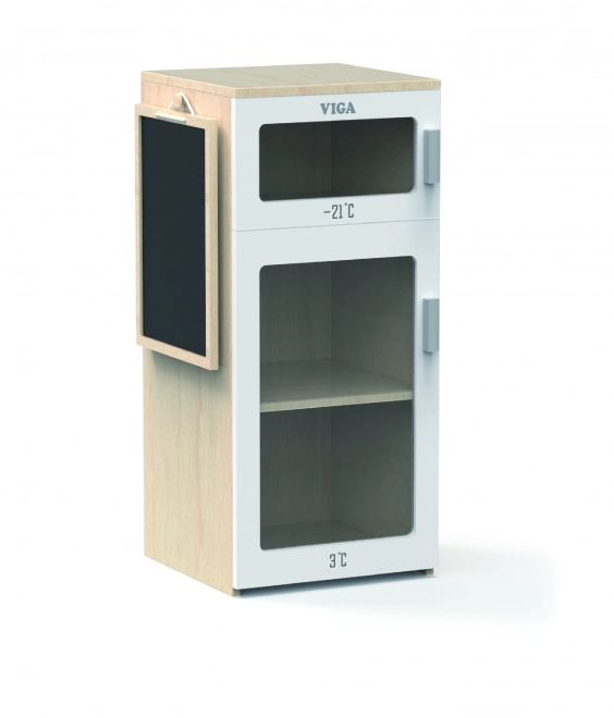 Holzkühlschrank mit Tafel Viga