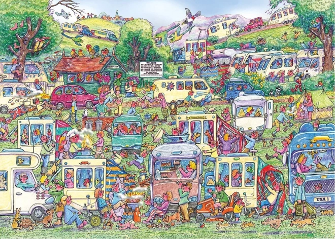 Puzzle Chaos der Wohnwagen 1000 Teile