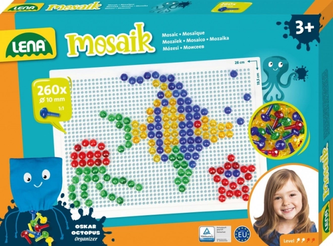 Lena Kleine Transparente Mosaik – Kleine Mosaik, 10 mm transparent (140 Stück)