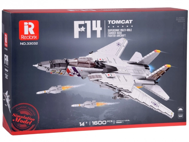 Technische Bausteine F-14 Tomcat Jägerflugzeug 1600 Teile