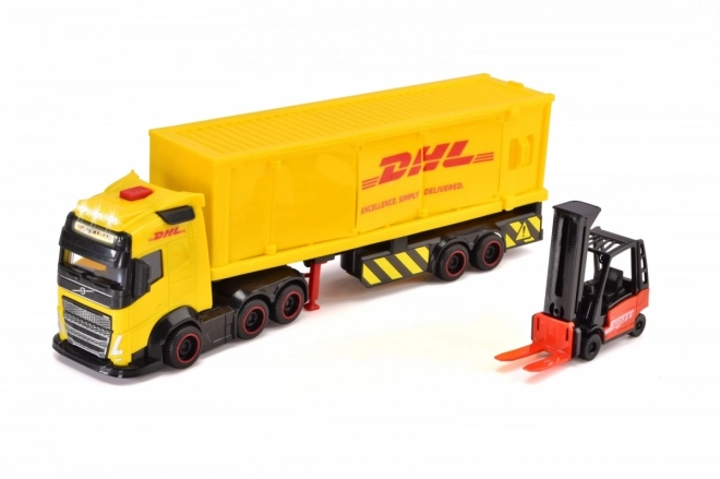 Volvo LKW mit Anhänger von Dickie Toys - DHL Lizenz