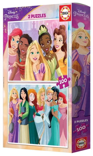 Educa Puzzle Disney Prinzessinnen 2x100 Teile