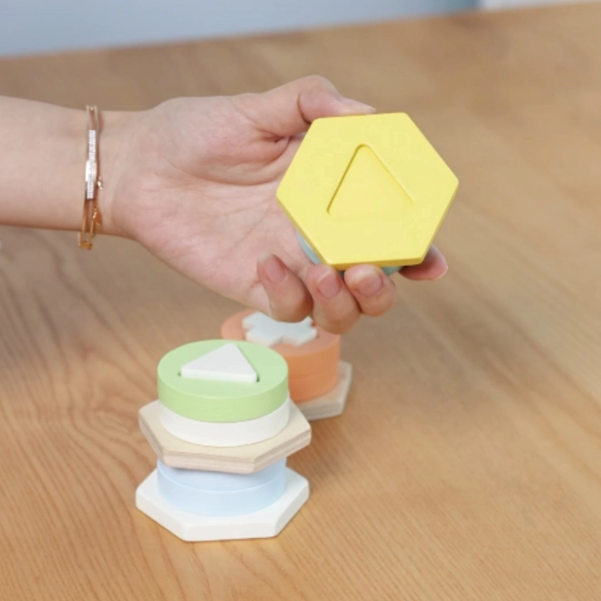 Montessori-Turm zur Formen- und Farbsortierung CLASSIC WORLD