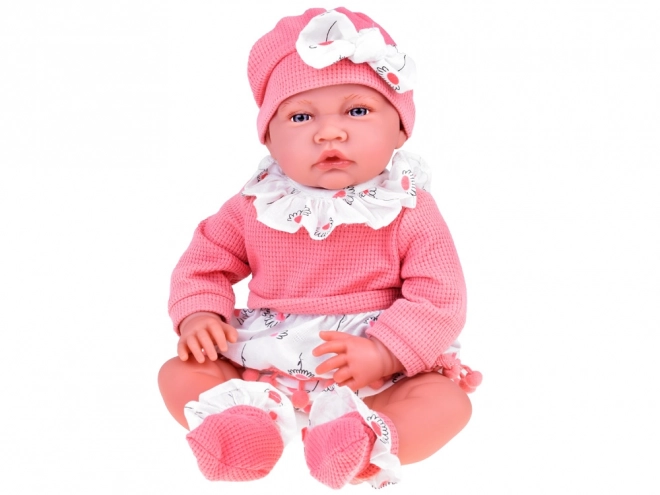 Interaktive Babypuppe Mädchen mit rosa Set