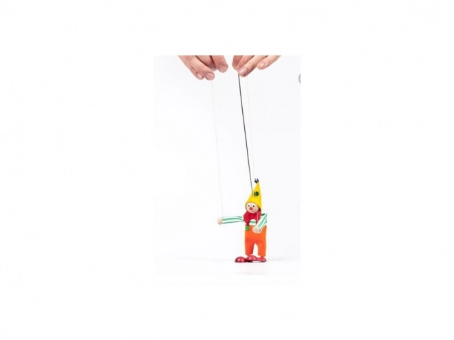 Lustige Holzmarionette Jarmil der Narr