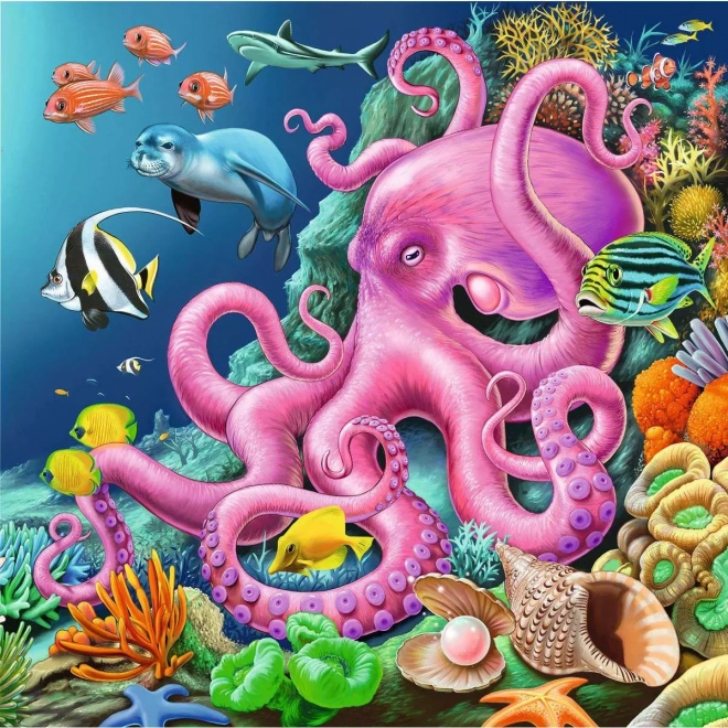 Puzzle Leben unter Wasser 3x49 Stücke