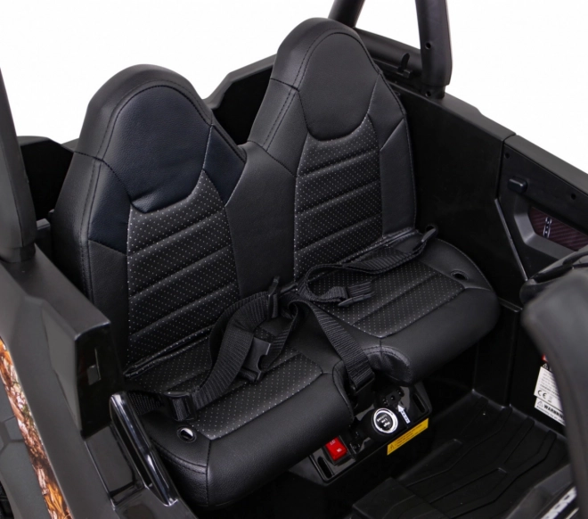 Buggy UTV Off-road für Kinder schwarz + Fernbedienung + Gepäckträger + langsamer Start + EVA + MP3 LED