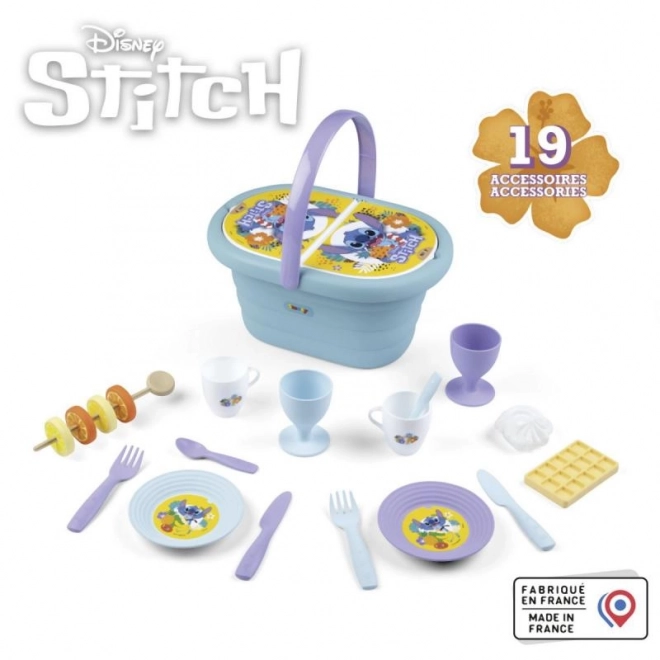 Stitch Picknickkorb mit Zubehör