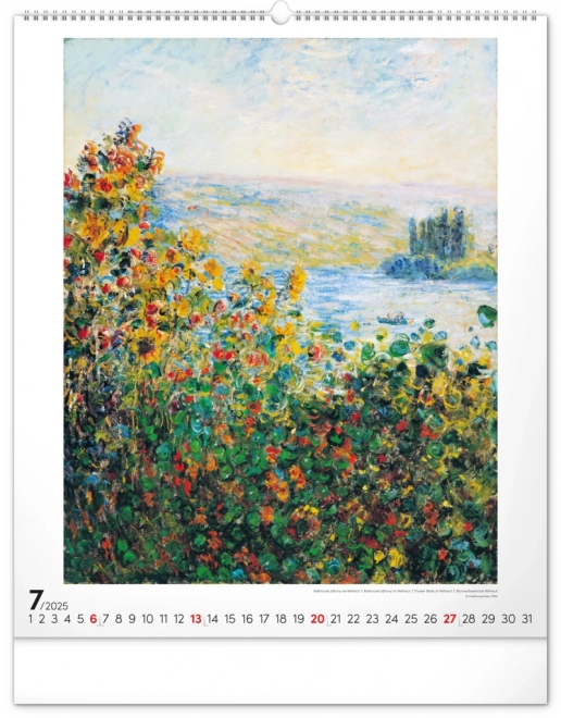 Wandkalender Claude Monet 2025