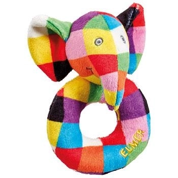 Regenbogen Rasselring Elmer