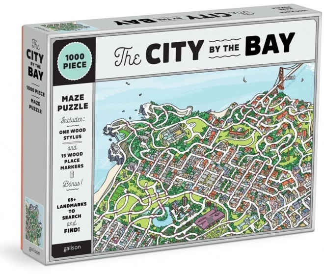 San Francisco Stadt Puzzle und Spiel 2-in-1, 1000 Teile