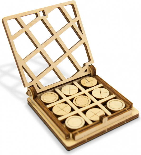 Holz-Taschen-Tic-Tac-Toe WOODEN CITY – 3D-Puzzle