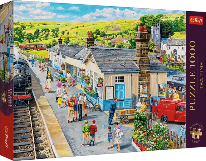 Puzzle 1000 Teile - Premium Plus - Tea Time - Bahnhof