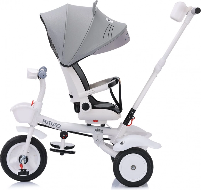 Chipolino Dreirad Mit Verdeck Futuro 2in1 Grau