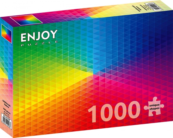 Kaleidoskopischer Regenbogen Puzzle 1000 Teile