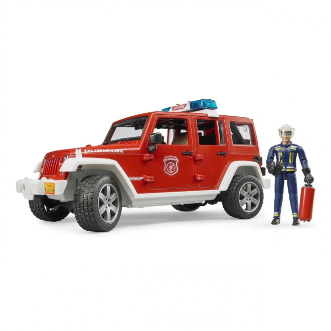 Roter Feuerwehr Jeep WRANGLER mit Figur und Zubehör