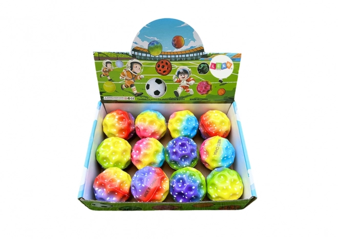 Leuchtender Bouncy Ball mit Vertiefungen