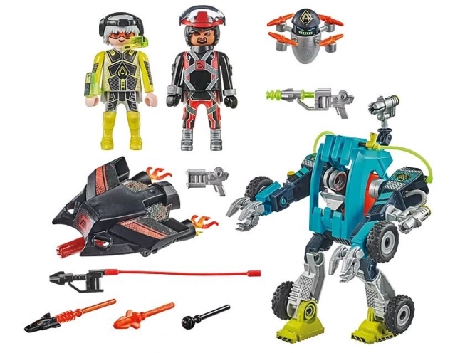 Playmobil Robot gegen Gleiter Set