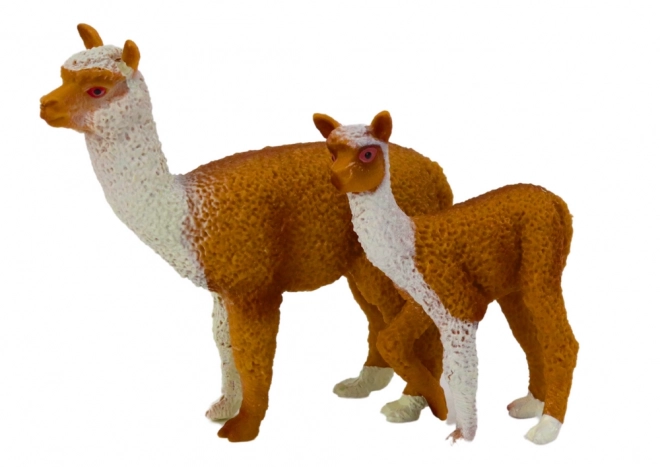 Lama mit Jungtier – Figuren-Set 8 und 6 cm