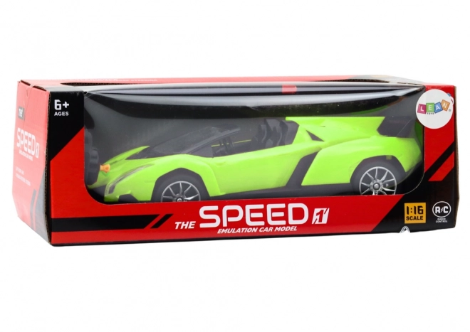 Fernsteuerbares Sportauto RC Grün im Maßstab 1:18