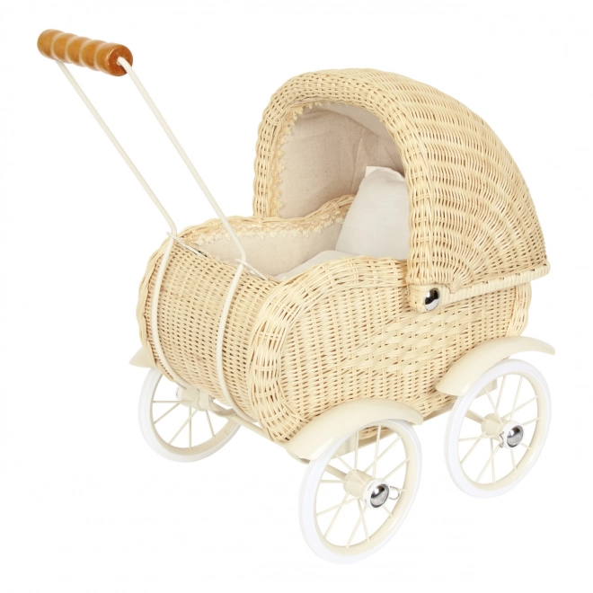 Korbpuppenwagen Vintage von Small Foot