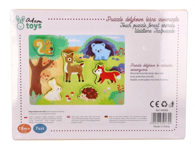 Taktile 3D-Puzzle Waldtiere