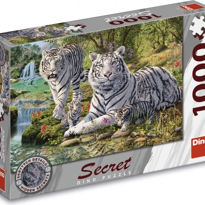 Puzzle Weiße Tiger 1000 Teile – Geheime Kollektion von Dino