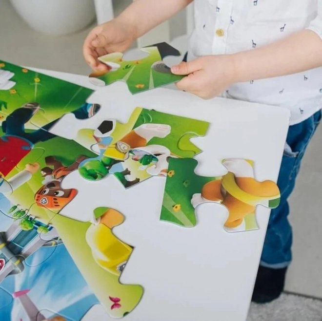 Beidseitiges Puzzle Paw Patrol: Chase, Marshall und Skye Baby Maxi