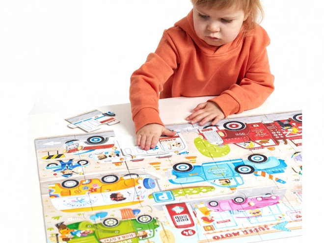 Puzzle 40-teilig MOTO PUZZLE AUTOS