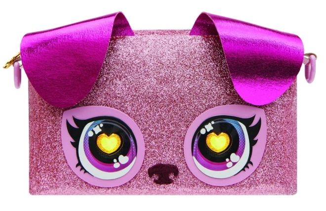 Glitzerndes Kawaii-Design des Hündchens