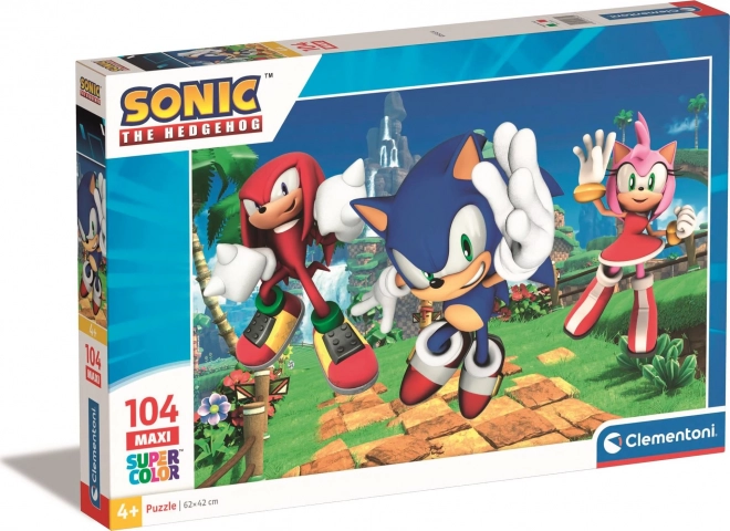 Maxi Puzzle 104 Teile SONIC Super Color