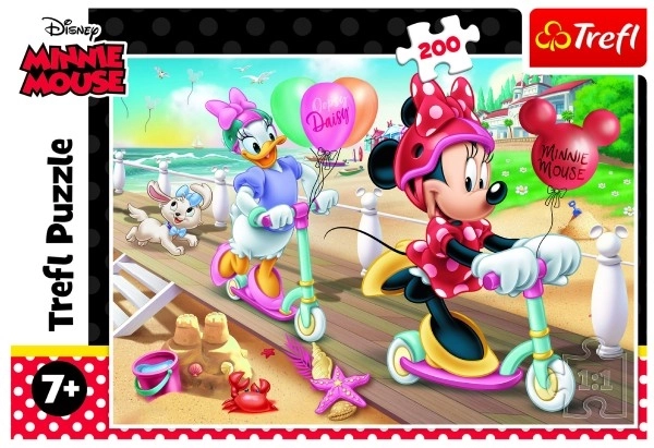 Puzzle Minnie Mouse Am Strand 200 Teile
