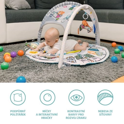 Lustige Dschungel Baby Aktivitätsspielmatte