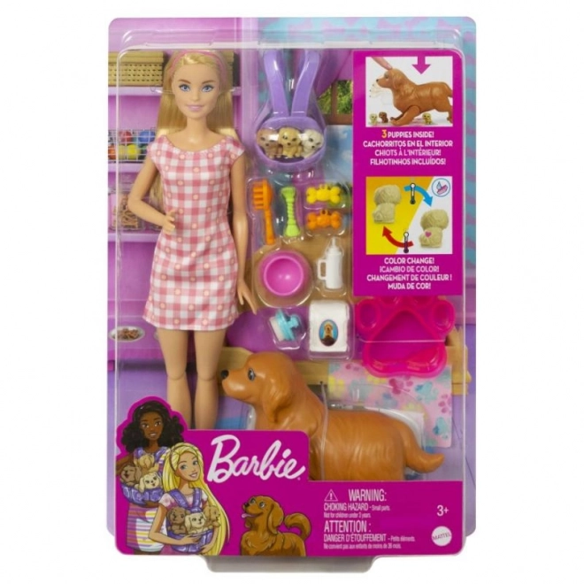 Barbie Neugeborene Welpen Spielset