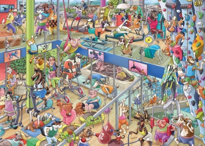 Puzzle HEYE Tierturnhalle – 1000 Teile