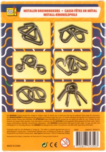 Satz von Metallpuzzles