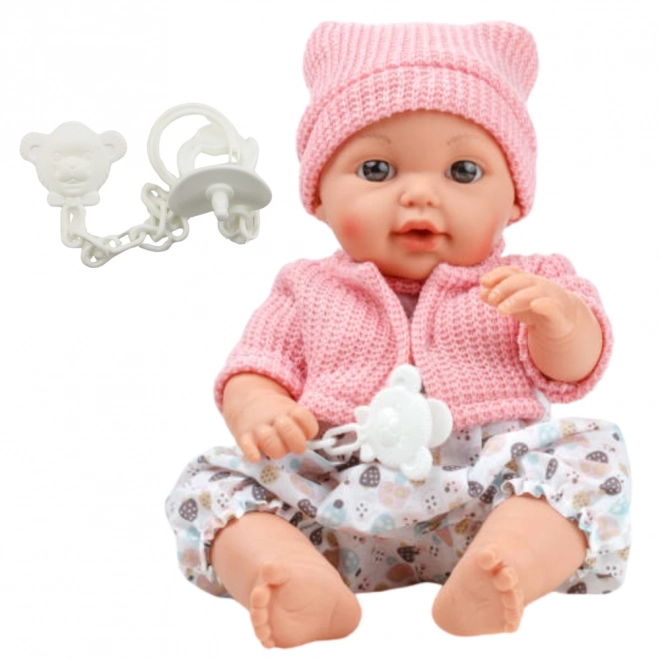 Puppe Baby mit Mütze und Geräuschen