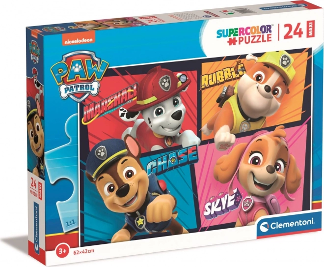 Maxi Puzzle 24 Teile PAW Patrol Super Farbe