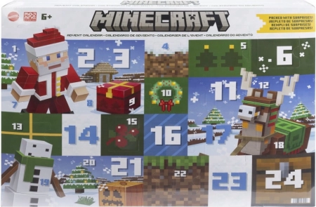 Minecraft Adventskalender 2024 mit Figuren und Zubehör