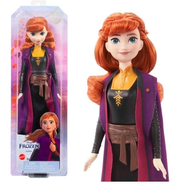 Disney Frozen Elsa Puppe – Anna in schwarz-orangem Kleid