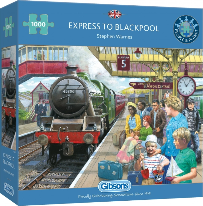 Gibsons Puzzle Express nach Blackpool 1000 Teile