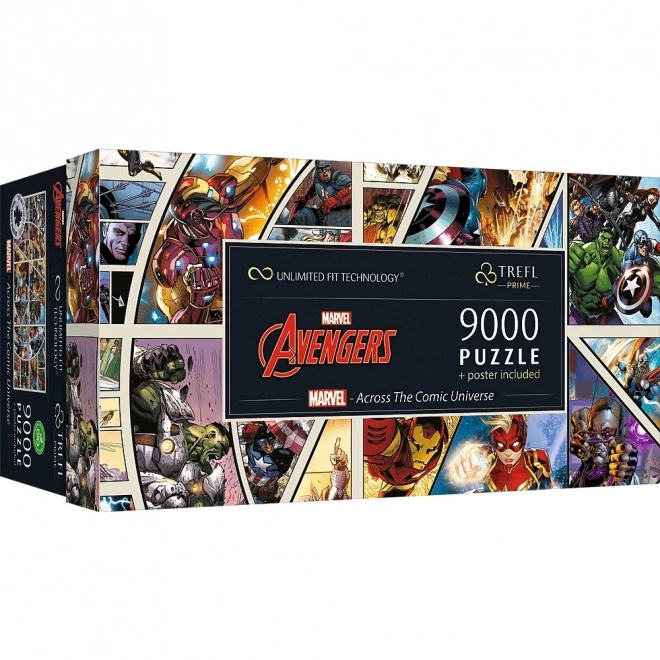 Puzzle MARVEL Avengers: Durch das Comic-Universum 9000-teilig